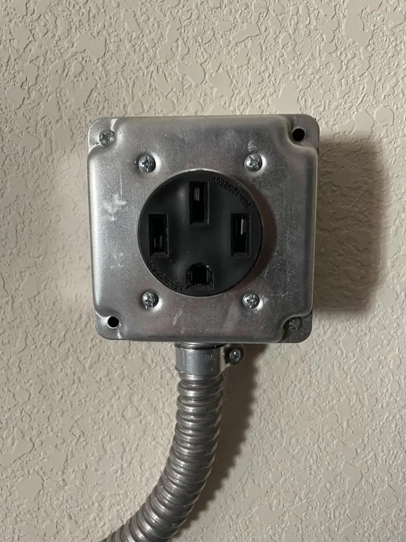 NEMA 14-50 outlet installed for Electrical Panel Upgrade in Albany